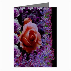 Night So Peaceful In The World Of Roses Greeting Cards (pkg Of 8) by pepitasart