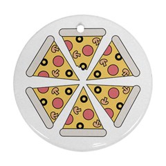 Pizza-slice-food-italian Ornament (round)
