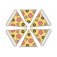 Pizza-slice-food-italian Two Sides Premium Plush Fleece Blanket (mini)
