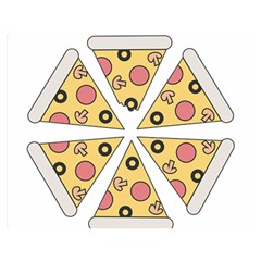 Pizza-slice-food-italian Premium Plush Fleece Blanket (medium)