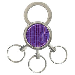 Background-non-seamless-pattern 3-ring Key Chain by Cowasu