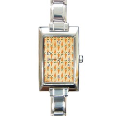 Patter-carrot-pattern-carrot-print Rectangle Italian Charm Watch