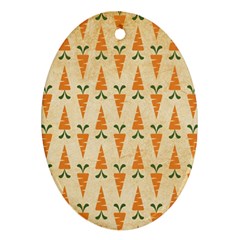 Patter-carrot-pattern-carrot-print Ornament (Oval)