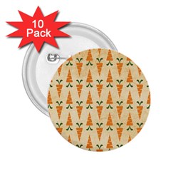 Patter-carrot-pattern-carrot-print 2.25  Buttons (10 pack) 
