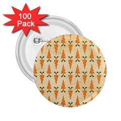 Patter-carrot-pattern-carrot-print 2.25  Buttons (100 pack) 