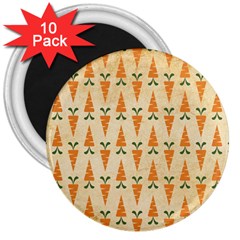 Patter-carrot-pattern-carrot-print 3  Magnets (10 pack) 