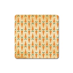 Patter-carrot-pattern-carrot-print Square Magnet