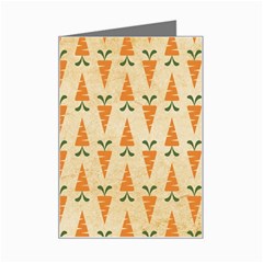 Patter-carrot-pattern-carrot-print Mini Greeting Card