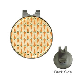 Patter-carrot-pattern-carrot-print Hat Clips with Golf Markers