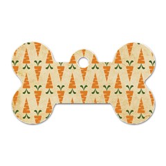 Patter-carrot-pattern-carrot-print Dog Tag Bone (Two Sides)