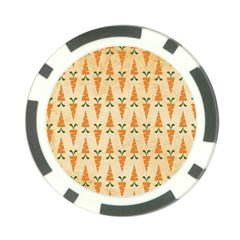 Patter-carrot-pattern-carrot-print Poker Chip Card Guard