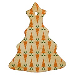 Patter-carrot-pattern-carrot-print Christmas Tree Ornament (Two Sides)