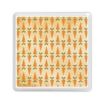 Patter-carrot-pattern-carrot-print Memory Card Reader (Square) Front