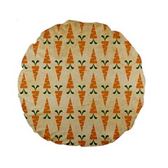 Patter-carrot-pattern-carrot-print Standard 15  Premium Round Cushions