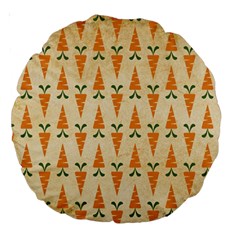 Patter-carrot-pattern-carrot-print Large 18  Premium Round Cushions