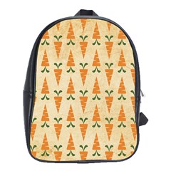 Patter-carrot-pattern-carrot-print School Bag (XL)