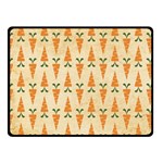 Patter-carrot-pattern-carrot-print Two Sides Fleece Blanket (Small) 45 x34  Blanket Back