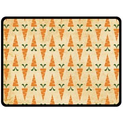 Patter-carrot-pattern-carrot-print Two Sides Fleece Blanket (Large)