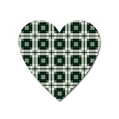 Pattern-design-texture-fashion Heart Magnet by Cowasu