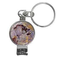Abstract-drawing-design-modern Nail Clippers Key Chain