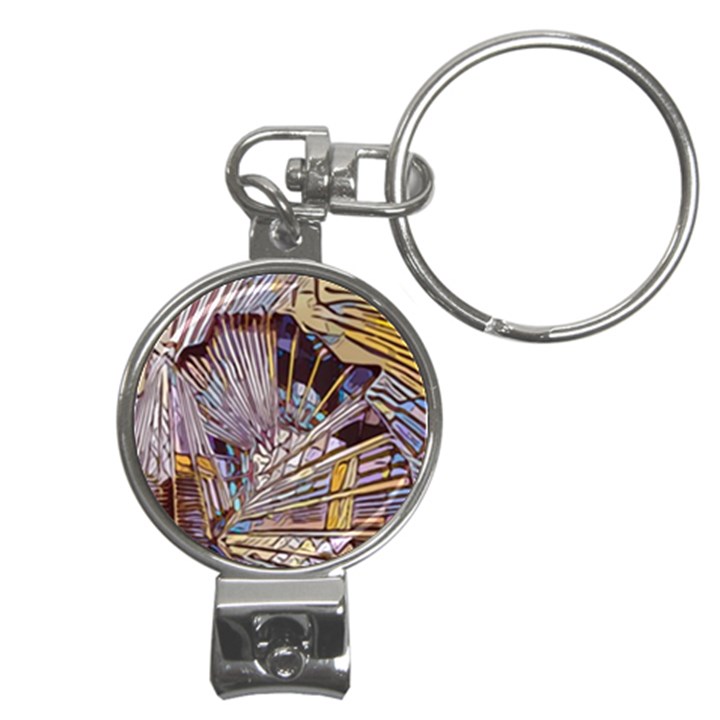 Abstract-drawing-design-modern Nail Clippers Key Chain