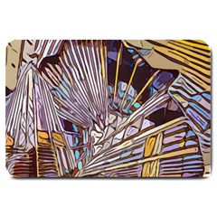 Abstract-drawing-design-modern Large Doormat by Cowasu
