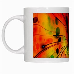Color-background-structure-lines White Mug by Cowasu