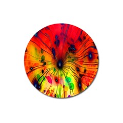 Color-background-structure-lines Magnet 3  (round) by Cowasu