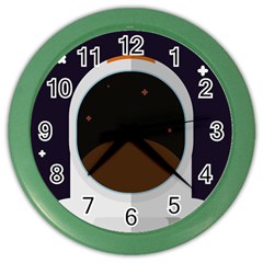 Astronaut-space-astronomy-universe Color Wall Clock by Cowasu