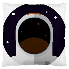 Astronaut-space-astronomy-universe Large Premium Plush Fleece Cushion Case (One Side)