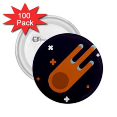 Meteor-meteorite-space-comet 2 25  Buttons (100 Pack)  by Cowasu