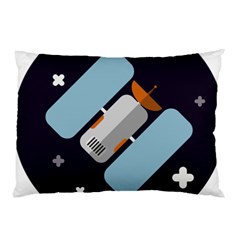 Satellite-machine-space-dark Pillow Case by Cowasu