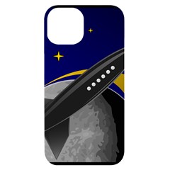 Science-fiction-sci-fi-sci-fi-logo Iphone 14 Black Uv Print Case by Sarkoni