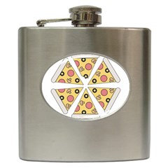 Pizza-slice-food-italian Hip Flask (6 Oz)