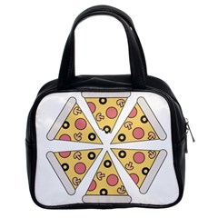 Pizza-slice-food-italian Classic Handbag (two Sides)
