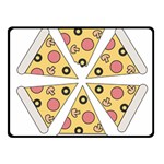 Pizza-slice-food-italian Fleece Blanket (Small) 50 x40  Blanket Front