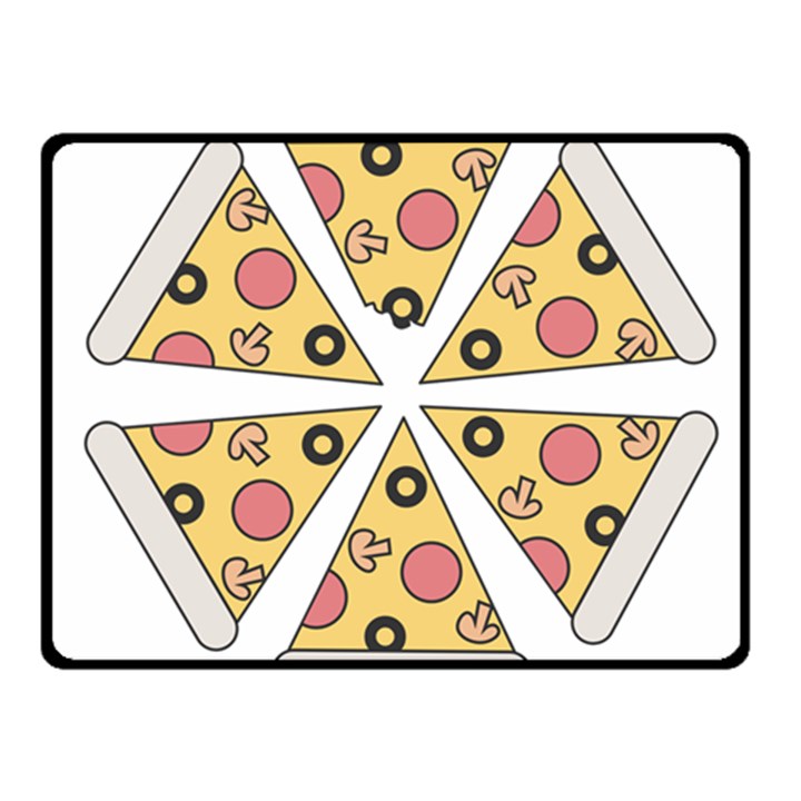 Pizza-slice-food-italian Fleece Blanket (Small)