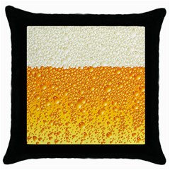 Bubble-beer Throw Pillow Case (black) by Sarkoni