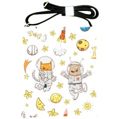 Astronaut-dog-cat-clip-art-kitten Shoulder Sling Bag