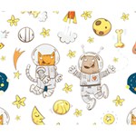 Astronaut-dog-cat-clip-art-kitten Deluxe Canvas 14  x 11  (Stretched) 14  x 11  x 1.5  Stretched Canvas