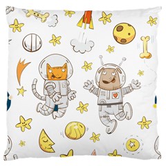 Astronaut-dog-cat-clip-art-kitten Large Cushion Case (one Side)