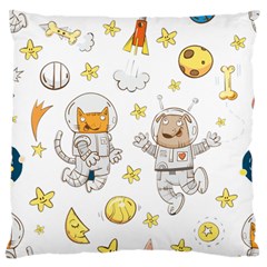 Astronaut-dog-cat-clip-art-kitten Standard Premium Plush Fleece Cushion Case (two Sides)