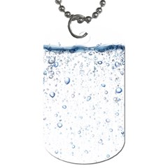 Blue Oxygen-bubbles-in-the-water Dog Tag (two Sides)