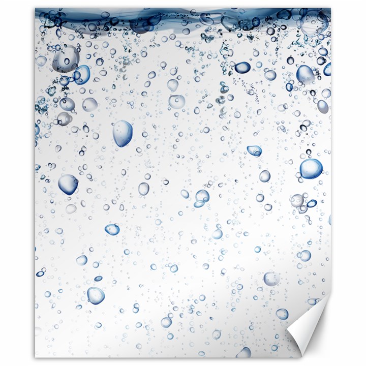 Blue Oxygen-bubbles-in-the-water Canvas 20  x 24 