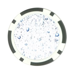 Blue Oxygen-bubbles-in-the-water Poker Chip Card Guard