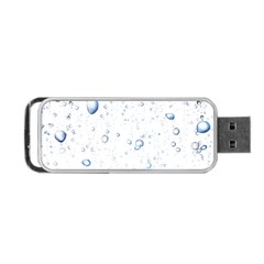 Blue Oxygen-bubbles-in-the-water Portable Usb Flash (one Side)