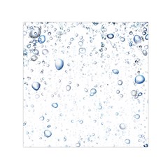 Blue Oxygen-bubbles-in-the-water Square Satin Scarf (30  X 30 )