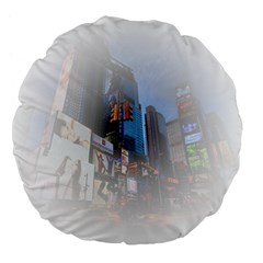 New York City Large 18  Premium Flano Round Cushions