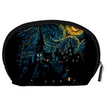 Castle Starry Night Van Gogh Parody Accessory Pouch (Large) Back