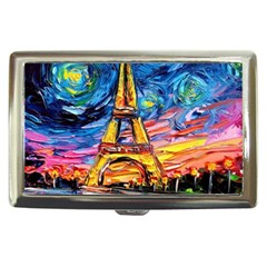 Eiffel Tower Starry Night Print Van Gogh Cigarette Money Case